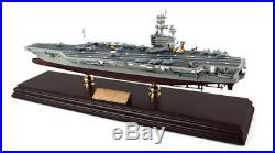 USS George HW Bush Aircraft Carrier Built 19 Wood Desktop Model Ship Assembled