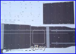 USS Hornet CV-8 Aircraft Carrier Paper Model Scale 1200 + Laser Frames