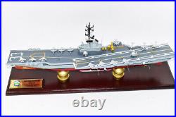 USS Kearsarge CVA-33 Aircraft Carrier Model, Navy, Scale Model, Mahogany, Essex