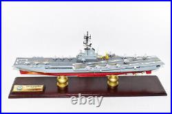 USS Kearsarge CVA-33 Aircraft Carrier Model, Navy, Scale Model, Mahogany, Essex