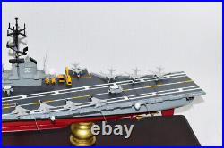 USS Kearsarge CVA-33 Aircraft Carrier Model, Navy, Scale Model, Mahogany, Essex