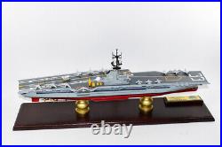 USS Kearsarge CVA-33 Aircraft Carrier Model, Navy, Scale Model, Mahogany, Essex