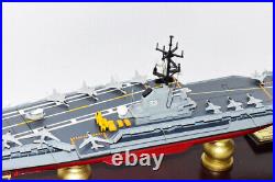 USS Kearsarge CVA-33 Aircraft Carrier Model, Navy, Scale Model, Mahogany, Essex