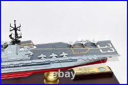 USS Kearsarge CVA-33 Aircraft Carrier Model, Navy, Scale Model, Mahogany, Essex