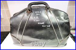 USS Kitty Hawk CV-63 Aircraft Carrier Doctor Bag USN R. KEO Hand Labeled