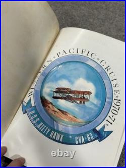 USS Kitty Hawk CV-63 Cruise Book Yearbook US Navy Aircraft Carrier Hardcover