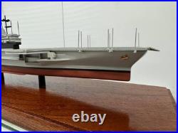 USS Midway CV-41 Aircraft Carrier Model 1997 Plank Owner Museum Display Case