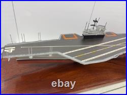 USS Midway CV-41 Aircraft Carrier Model 1997 Plank Owner Museum Display Case