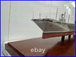 USS Midway CV-41 Aircraft Carrier Model 1997 Plank Owner Museum Display Case