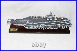 USS Nimitz CVN-68 Aircraft Carrier, Navy, Scale Model, Mahogany, Nimitz Class, 36