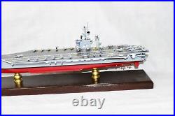 USS Nimitz CVN-68 Aircraft Carrier, Navy, Scale Model, Mahogany, Nimitz Class, 36