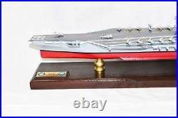 USS Nimitz CVN-68 Aircraft Carrier, Navy, Scale Model, Mahogany, Nimitz Class, 36