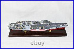 USS Nimitz CVN-68 Aircraft Carrier, Navy, Scale Model, Mahogany, Nimitz Class, 36