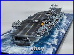 USS Nimitz-class Aircraft Carrier Model Assembled Built Diorama 1/700 Scale