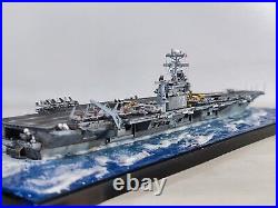 USS Nimitz-class Aircraft Carrier Model Assembled Built Diorama 1/700 Scale