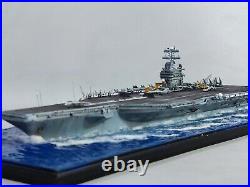 USS Nimitz-class Aircraft Carrier Model Assembled Built Diorama 1/700 Scale