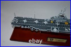 USS Princeton CVA-37 Aircraft Carrier Model, Navy, Scale Model, Mahogany, 24
