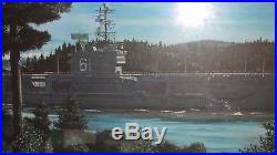 USS Ranger CV-61 U. S. Navy Aircraft Carrier Picture C. Gilma Matted & Framed
