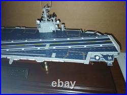 USS Ronald Reagan CV-76 Aircraft Carrier Model Ship In Glass Display 1/700 USS Ronald Reagan CV-76 Aircraft Carrier Model Ship In Glass Display 1/700