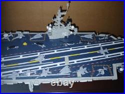USS Ronald Reagan CV-76 Aircraft Carrier Model Ship In Glass Display 1/700 USS Ronald Reagan CV-76 Aircraft Carrier Model Ship In Glass Display 1/700