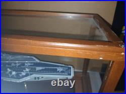 USS Ronald Reagan CV-76 Aircraft Carrier Model Ship In Glass Display 1/700 USS Ronald Reagan CV-76 Aircraft Carrier Model Ship In Glass Display 1/700