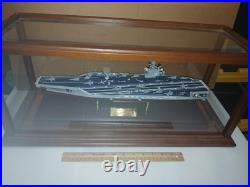 USS Ronald Reagan CV-76 Aircraft Carrier Model Ship In Glass Display 1/700 USS Ronald Reagan CV-76 Aircraft Carrier Model Ship In Glass Display 1/700