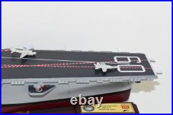 USS Saratoga CV-60 Aircraft Carrier Model, Scale Model, Mahogany, Forrestal Class