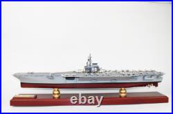 USS Saratoga CV-60 Aircraft Carrier Model, Scale Model, Mahogany, Forrestal Class