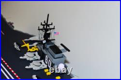 USS Saratoga CV-60 Aircraft Carrier Model, Scale Model, Mahogany, Forrestal Class