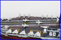 USS Saratoga CV-60 Aircraft Carrier Model, Scale Model, Mahogany, Forrestal Class