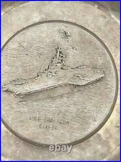 USS Saratoga CVA-60 Forrestal Military Navy USAF aircraft carrier Ashtray 4.5