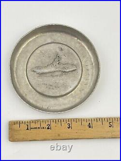 USS Saratoga CVA-60 Forrestal Military Navy USAF aircraft carrier Ashtray 4.5