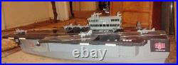 USS Saratoga G. I. JOE Aircraft Carrier with 9 Planes Rolls. Helis & Sounds WORKS