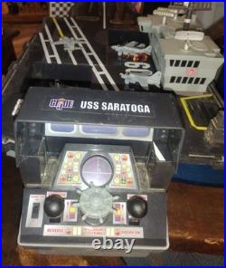 USS Saratoga G. I. JOE Aircraft Carrier with 9 Planes Rolls. Helis & Sounds WORKS