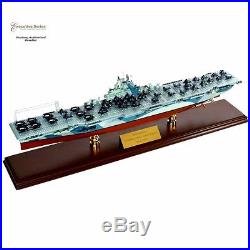 USS Yorktown CV -10 Aircraft Carrier Ship 30 Wood Model Warship Boat Assembled