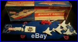 Unique Vintage Eldon Big Poly Toys Aircraft Carrier Us Navy Boxed