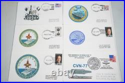Us 1990s-2000s Collection Of 360 + Nuclear Powered Aircraft Carrier Naval Covers