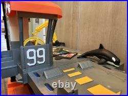 Used Fisher Price Rescue Heroes Aquatic Aircraft Carrier Command Center-Untested