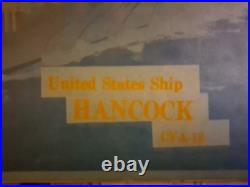 Uss Hancock Aircraft Carrier Ship Cva-19 Welcome Pamphlet Navy