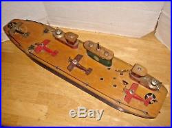 VERY RARE 1920's LIBERTY PLAYTHINGS LIBERATOR AIRCRAFT CARRIER TOOTSIETOY PLANES