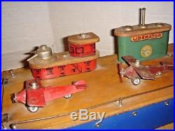 VERY RARE 1920's LIBERTY PLAYTHINGS LIBERATOR AIRCRAFT CARRIER TOOTSIETOY PLANES