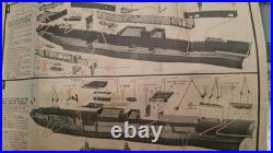 VERY RARE Sealed Revell 1/530 USS ESSEX Angled Deck Aircraft Carrier
