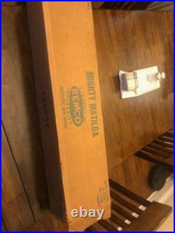 VINTAGE REMCO MIGHTY MATILDA MOTORIZED AIRCRAFT CARRIER with box Working