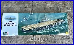 VINTAGE REVELL USS CORAL SEA AIRCRAFT CARRIER Sealed Box H-440 Model WW2 Ship