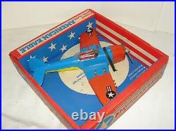 VIntage Hubley WWII Aircraft Carrier Airplane in the Box Folding WIngs