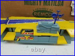 VTG 1961 Remco Mighty Matilda Aircraft Carrier Working With Accessories & Box W1