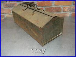 VTG WWII Era US Military Aircraft Carrier PLOMB TOOL BOX 21 for socket wrench