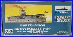 Very Rare L'Arsenal 1400 Model Kit Bearn Aircraft Carrier! New! Free Shipping