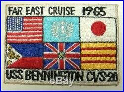 Vietnam War 1965 Two Cruise Patches USS Bennington CVS-20 Aircraft Carrier