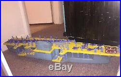 Vintage 1960s REMCO Mighty Matilda Aircraft Carrier With Figures & Life Boats